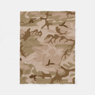 Couverture Polaire Camo du désert - Camouflage Brown