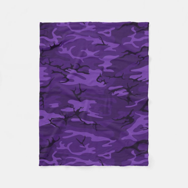 Couverture Polaire Camo pourpre foncé (Devant)