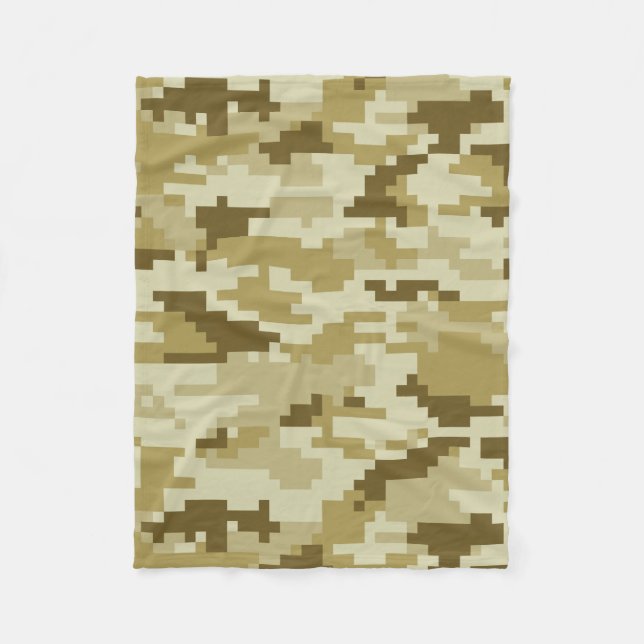 Couverture Polaire Camouflage 8 bits pour désert numérique / Camo (Devant)