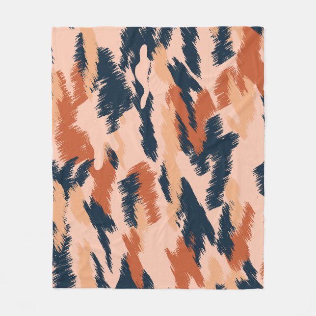 Couverture Polaire Camouflage Abstrait : Papier peint Vintage sans co (Devant)