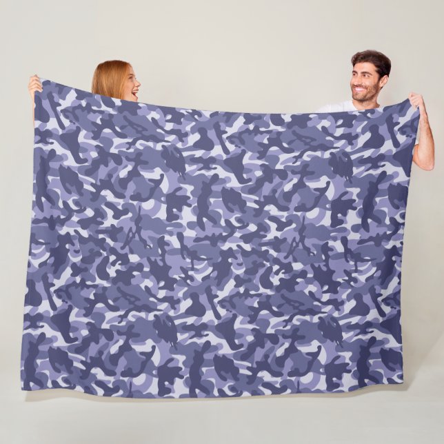 Couverture Polaire Camouflage de la marine violette (En situation)