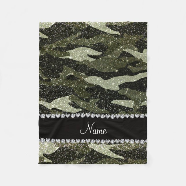 Couverture Polaire Camouflage nommé personnalisé de parties (Devant)