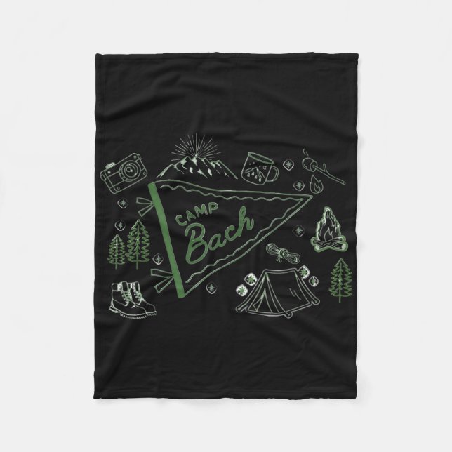 Couverture Polaire Camp Bach Aventure Camping Bachelorette Party The (Devant)