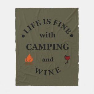 Couverture Polaire Camping de fond et les paroles de vin