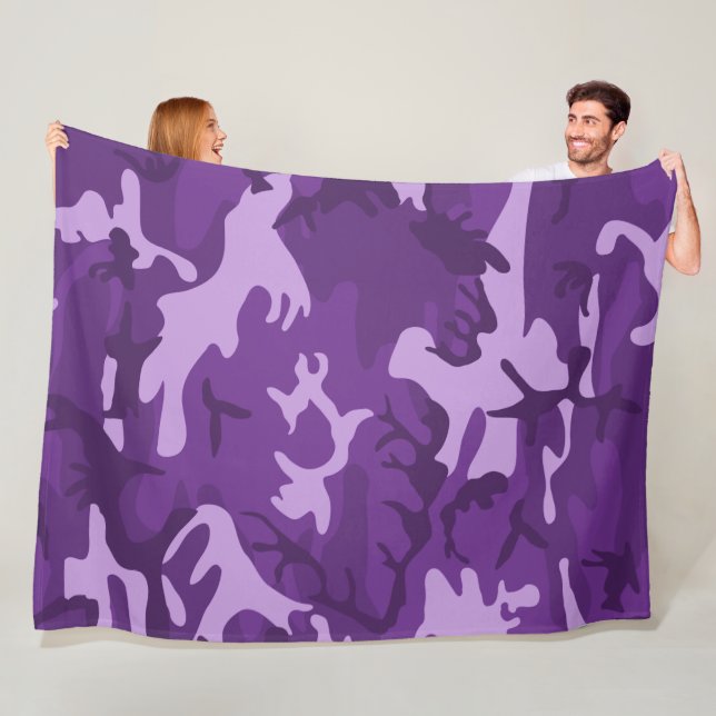 Couverture Polaire Campo Violet (En situation)