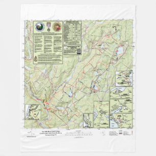 Couverture Polaire Camps de scouts de la rivière Ten Mile Carte du s
