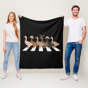 Couverture Polaire Canards de Noël Animaux Drôles Noël Amoureux de la