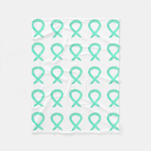 Couverture Polaire Cancer du foie Jade Sensibilisation Ruban Toison B