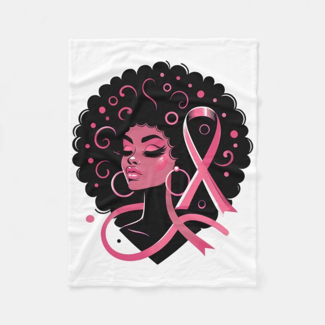 Couverture Polaire Cancer du sein Soutien des femmes afro-américaines (Devant)