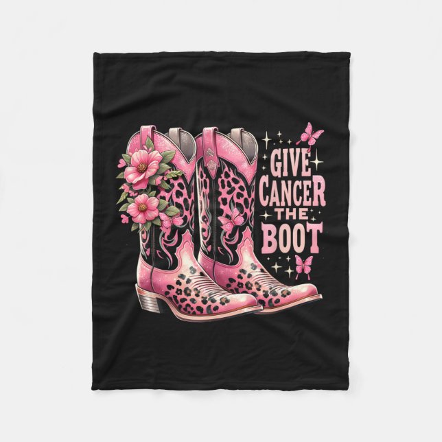 Couverture Polaire Cancer Le Boot Westers Cowgirl Boots Cance du sein (Devant)
