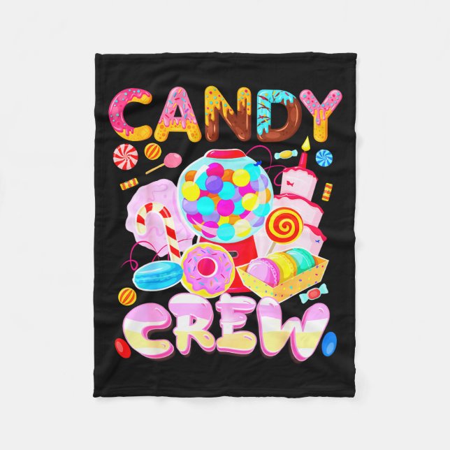 Couverture Polaire Candy Land Candy Crew Party Halloween Costumes Adu (Devant)