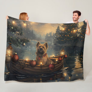Couverture Polaire Cane Corso Noël Festive Voyage