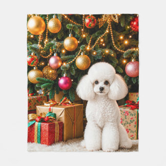 Couverture Polaire Caniche jouet de vacances