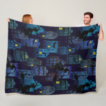 CAPE éffrayante BLUE HALLOWEEN