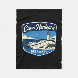 Couverture Polaire Cape Henlopen Delaware phare plage océan