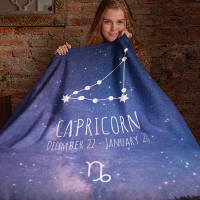 Couverture Polaire Capricorne | Constellation Zodiaque personnalisée (Créateur téléchargé)