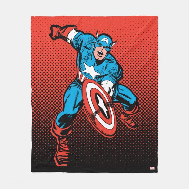 Couverture Polaire Captain America Shield (Devant)