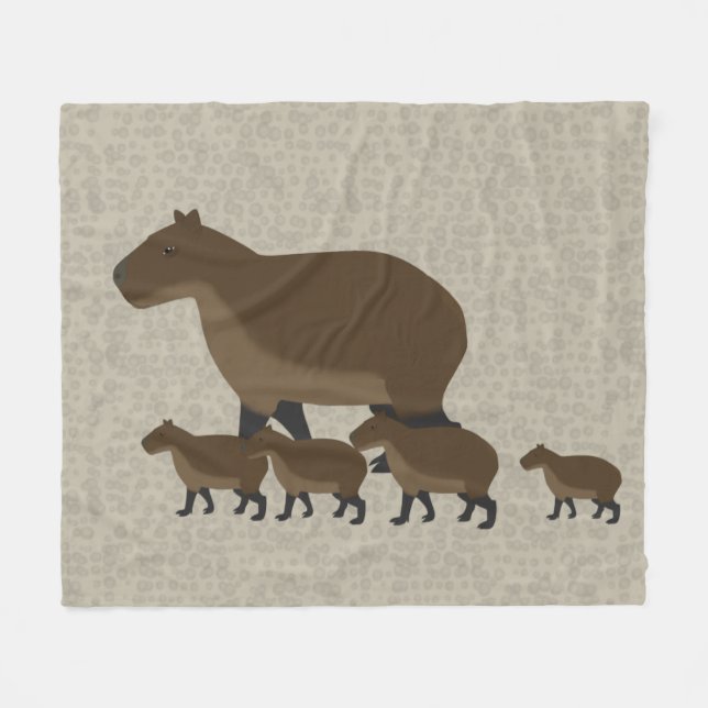 Couverture Polaire Capybara Fleece Blanket (Devant (Horizontal))