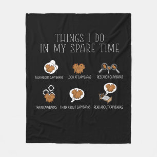 Couverture Polaire Capybara Lover Art Kids Funny Capybara