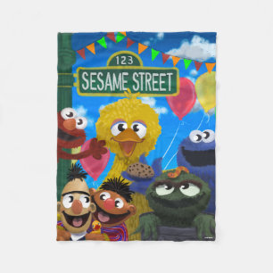 Couverture Polaire Caractères de rue Sésame   Scène de parti