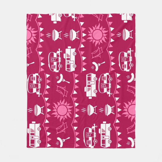 Couverture Polaire Caravan Camping Maison Décor (Devant)