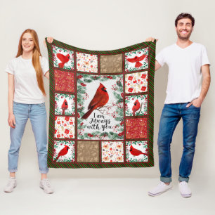 Couverture Polaire Cardinal Bird - Je Suis Toujours Avec Vous Sherpa 