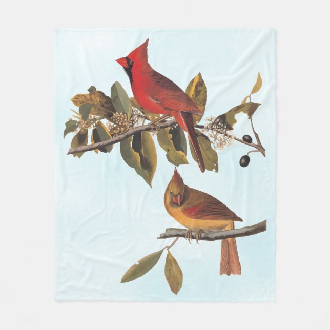 Couverture Polaire Cardinal Grosbeak Audubon Birds of America (Devant)