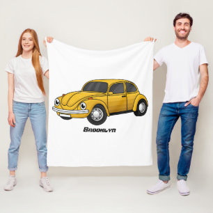 Couverture Polaire Caricature de voiture classique