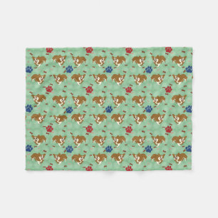 Couverture Polaire Caricature Pembroke Welsh Corgi