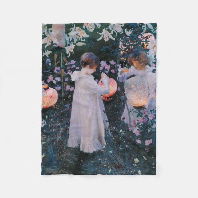 Couverture Polaire Carnation, Lily, Lily, Rose (John Singer Sargent) (Devant)