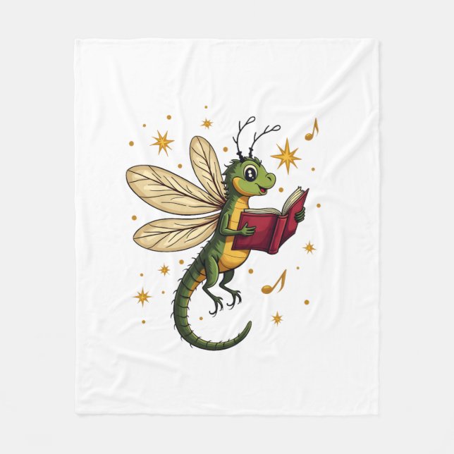 Couverture Polaire Caroling Dragonfly (Devant)