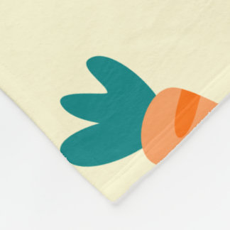 Couverture Polaire Carotte mignonne Motif sans couture