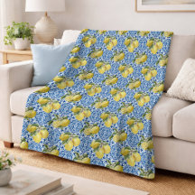 Carreaux bleus motif Méditerranée Lemon