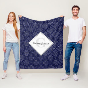 Couverture Polaire Carrelage personnalisé Ditsy Winter Snow Angels