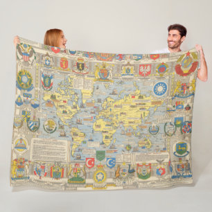 Couverture Polaire Carte des Nations Unies du monde