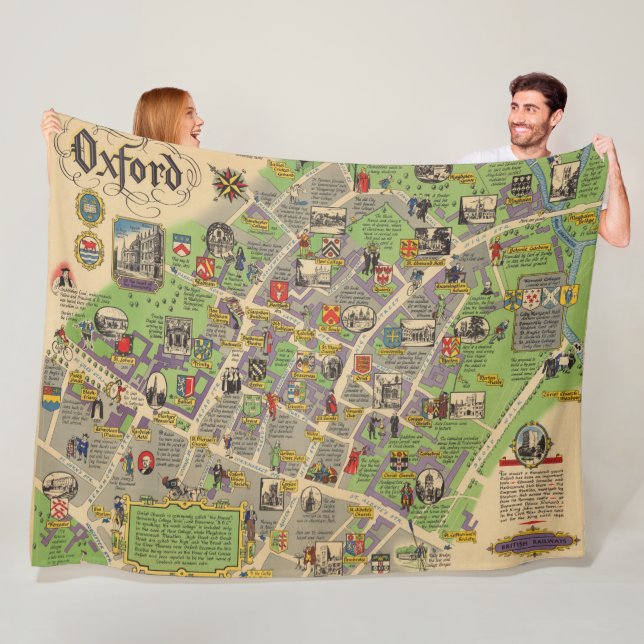 Couverture Polaire Carte d'Oxford, Angleterre (chemins de fer (En situation)