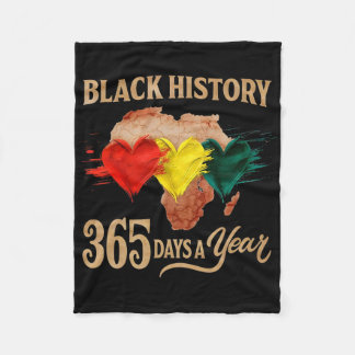Couverture Polaire Carte du Mois de l'histoire des Noirs 365 jours Af