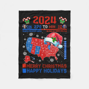 Couverture Polaire Carte électorale de 2024 Joyeux glissement de terr