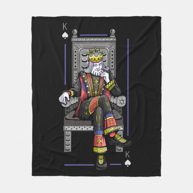 Couverture Polaire Carte King (Devant)