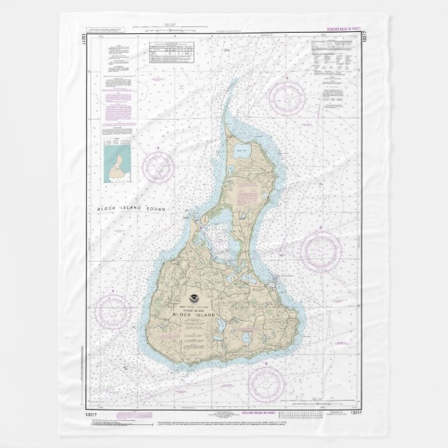 Couverture Polaire Carte marine de l'île Block 13217 (Devant)