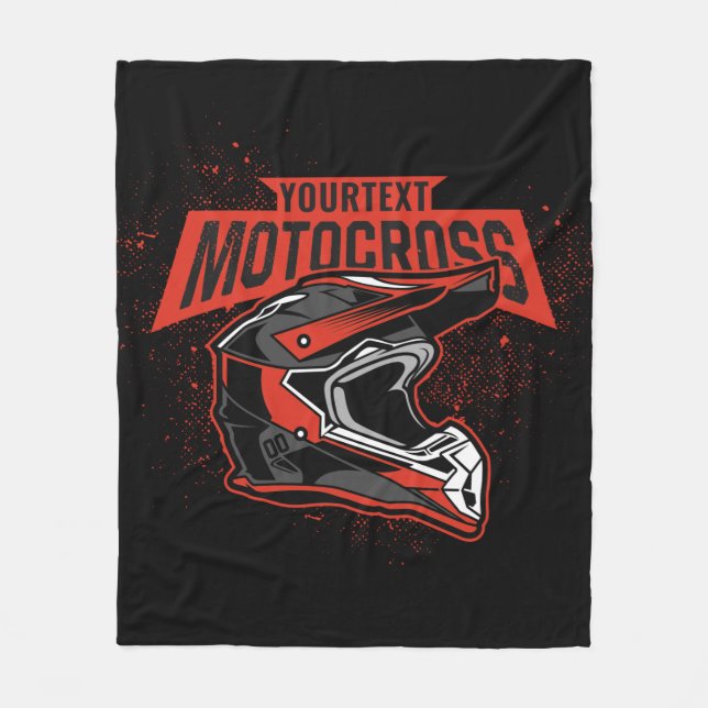 Couverture Polaire Casque de course de motocross motocross personnali (Devant)