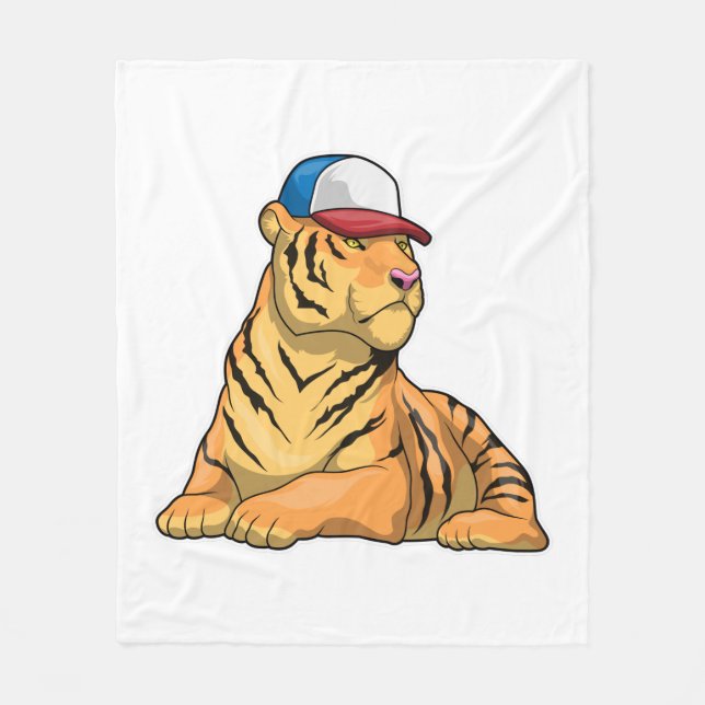 Couverture Polaire Casquette de tigre (Devant)