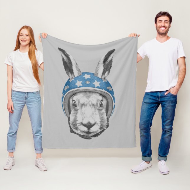 Couverture Polaire Casse-cou de lapin (En situation)
