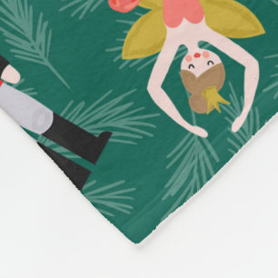 Couverture Polaire Casse-noisette Blanche