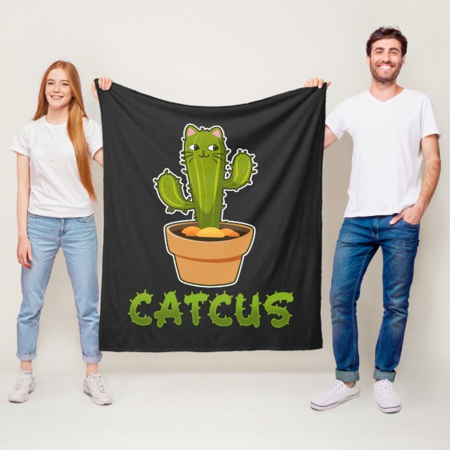 Couverture Polaire Cat Cactus Plante pour animaux (En situation)