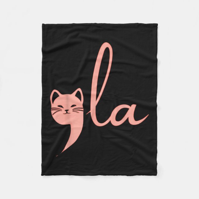 Couverture Polaire Cat Comma La Kamala Harris Pour Président 2024 Ele (Devant)