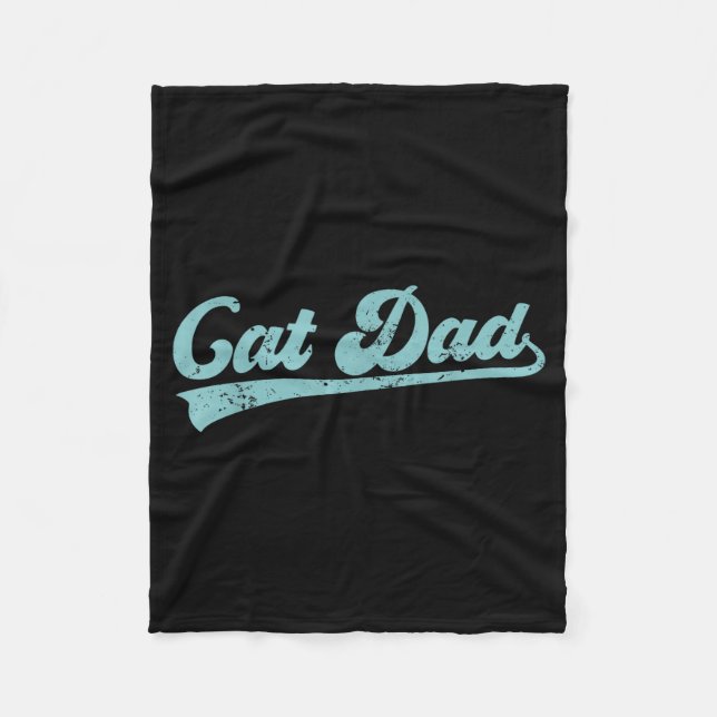 Couverture Polaire Cat Dad Funny Dad Father's Day Funny Papa  (Devant)