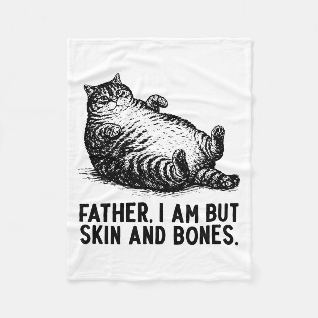 Couverture Polaire Cat Father I Am But Skin And Bones  (Devant)