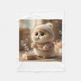 Couverture Polaire cat lover