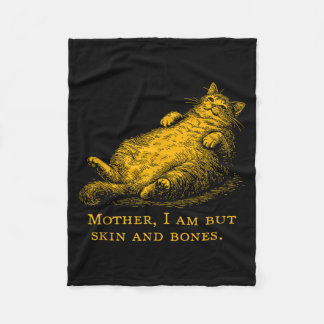 Couverture Polaire Cat Mother I Am But Skin And Bones Funny Vintage 